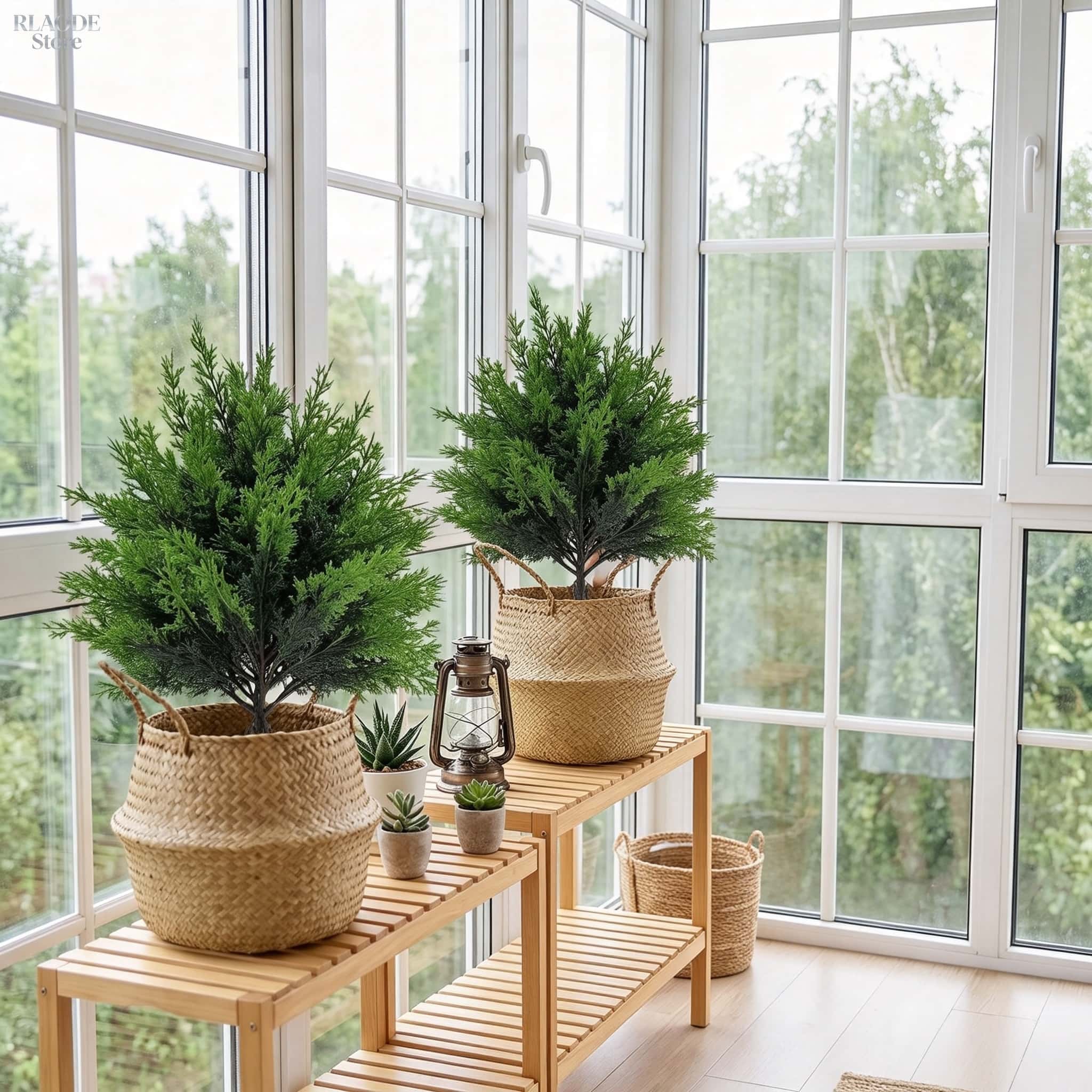 2pcs Outdoor Artificial Greene - Christmas Tree Artificial のレビューと価格