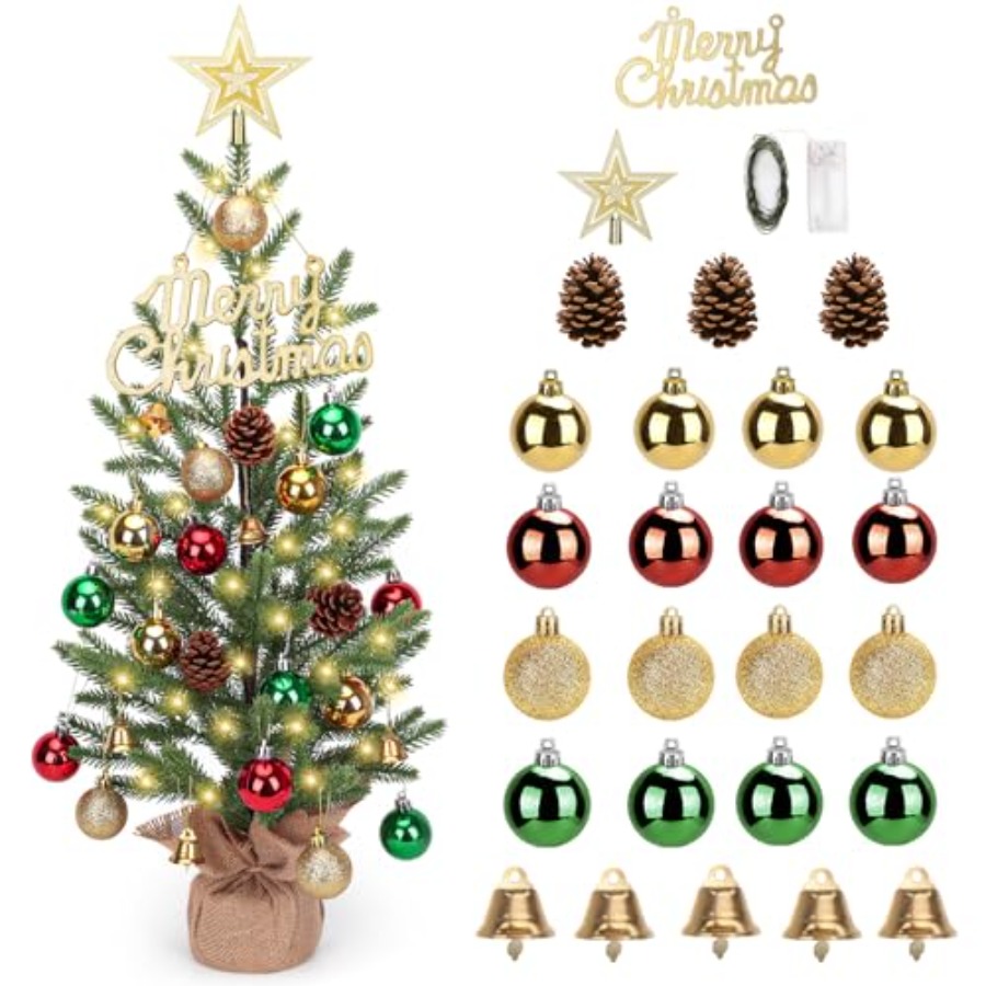 2FT Mini Christmas Tree, Table - Christmas Tree Artificial のレビューと価格