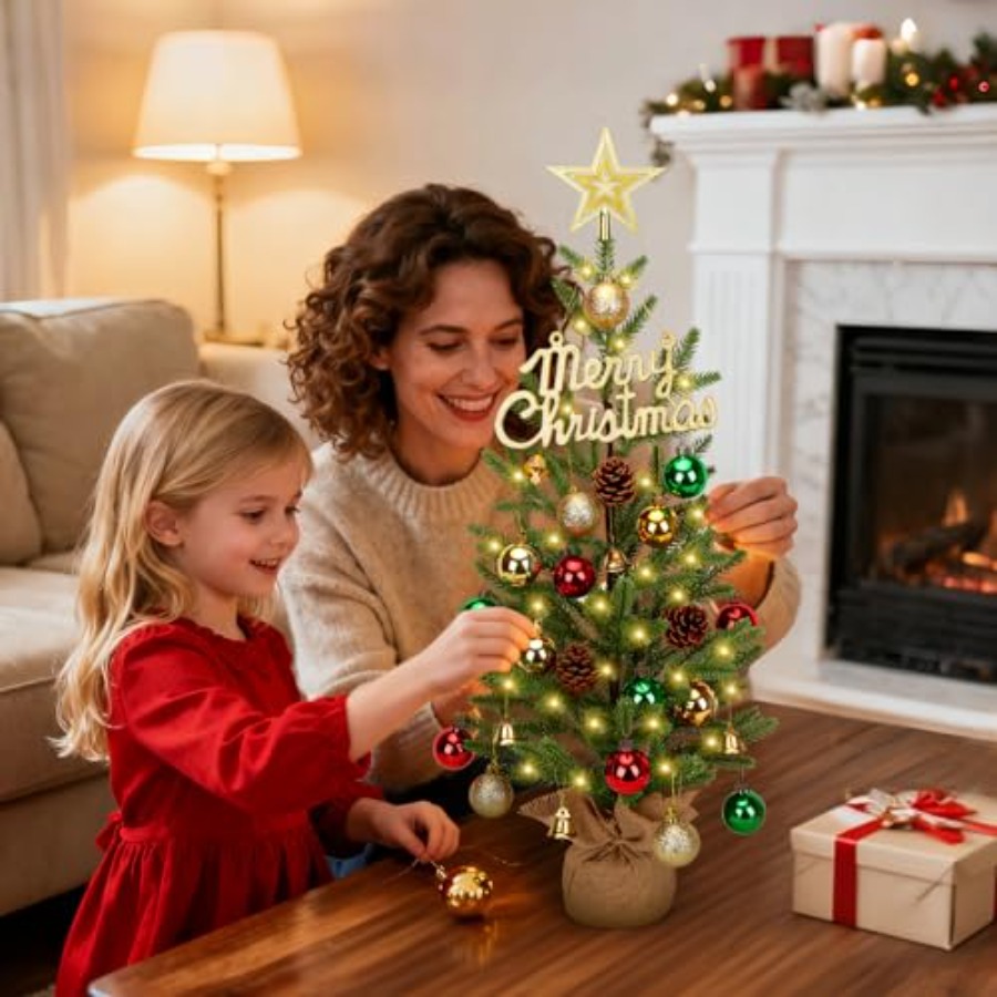 2FT Mini Christmas Tree, Table - Christmas Tree Artificial のレビューと価格
