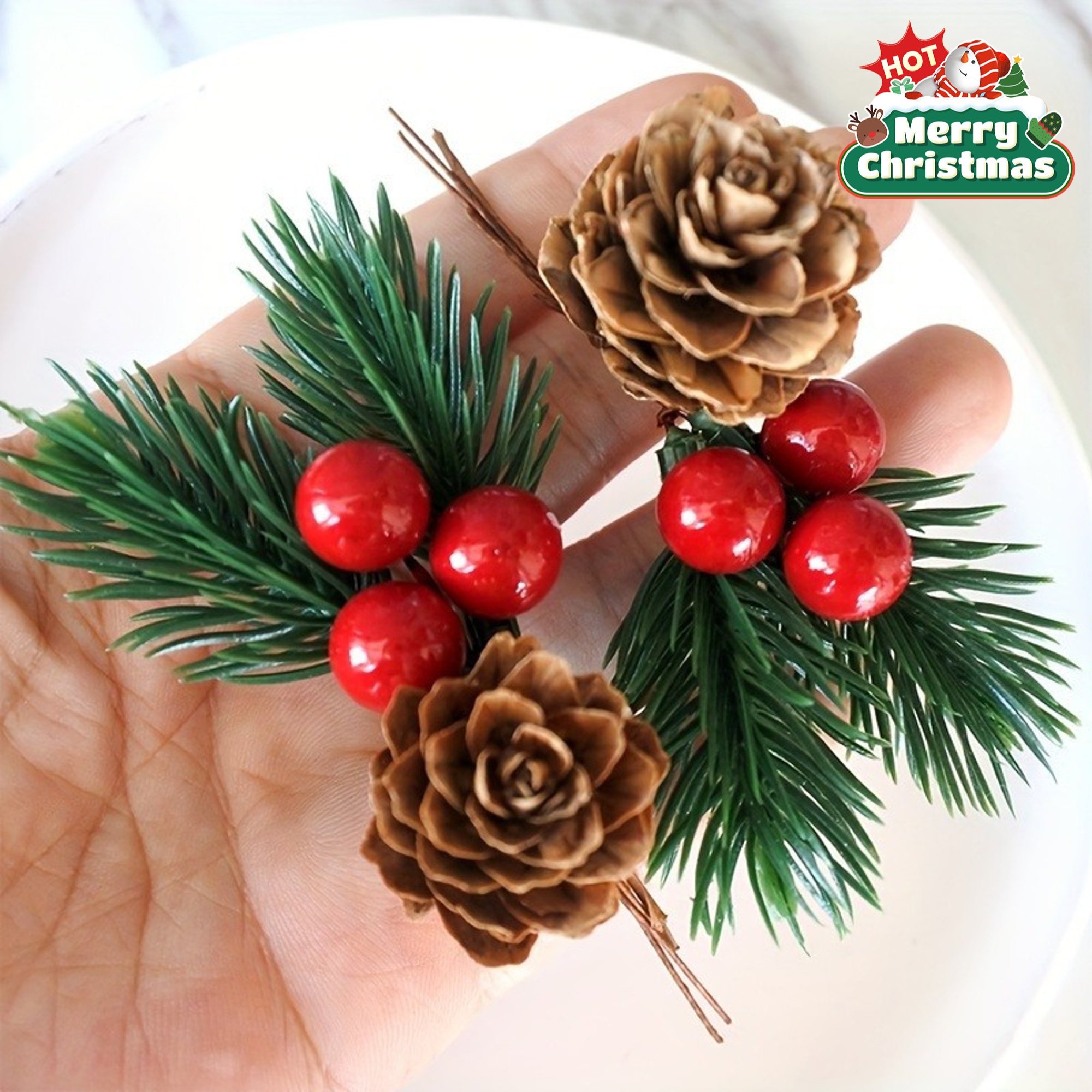 10pcs Set of Artificial Pine C - Christmas Tree Artificial のレビューと価格